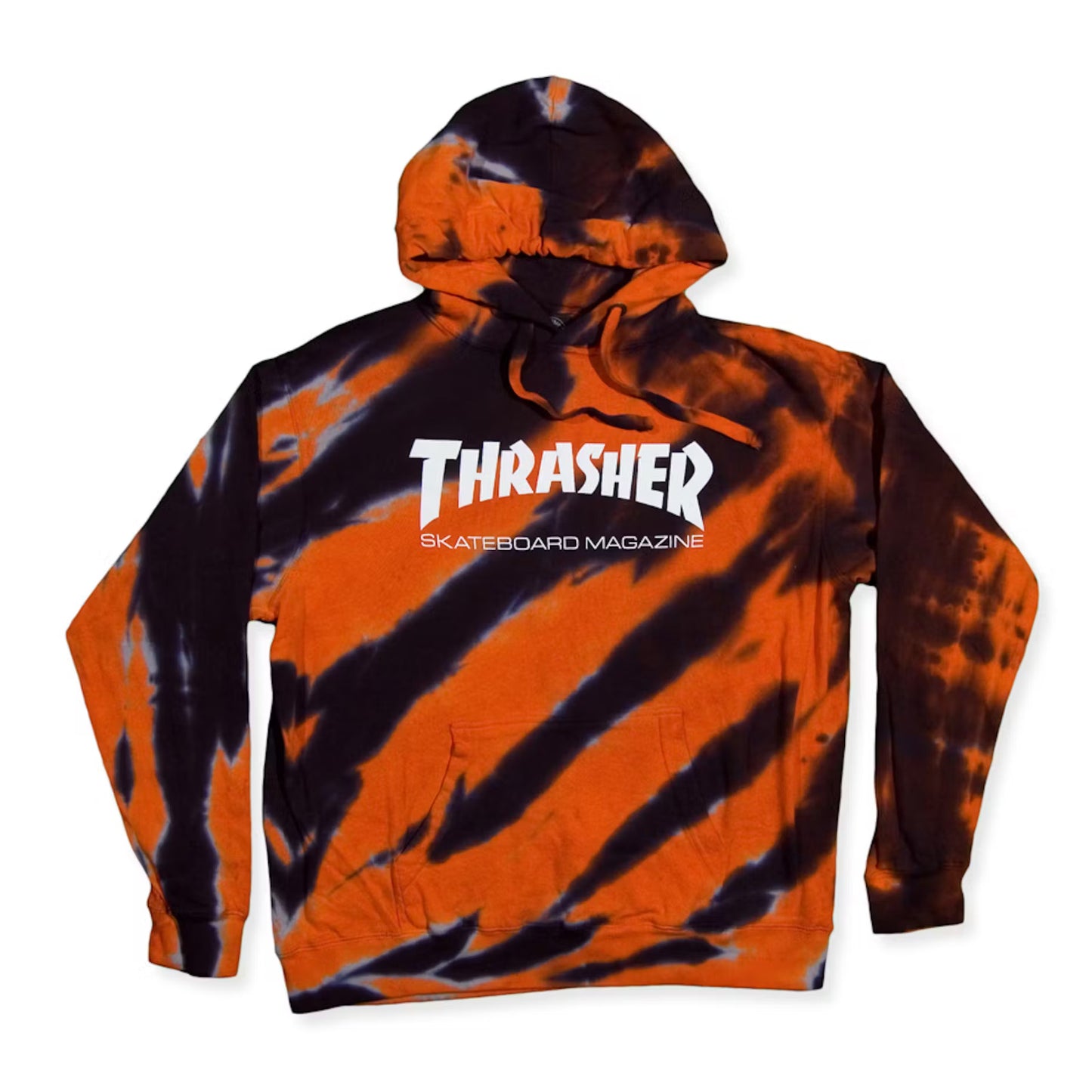 Moletom Thrasher ESPECIAL SKATE MAG Tie Dye Laranja/preto