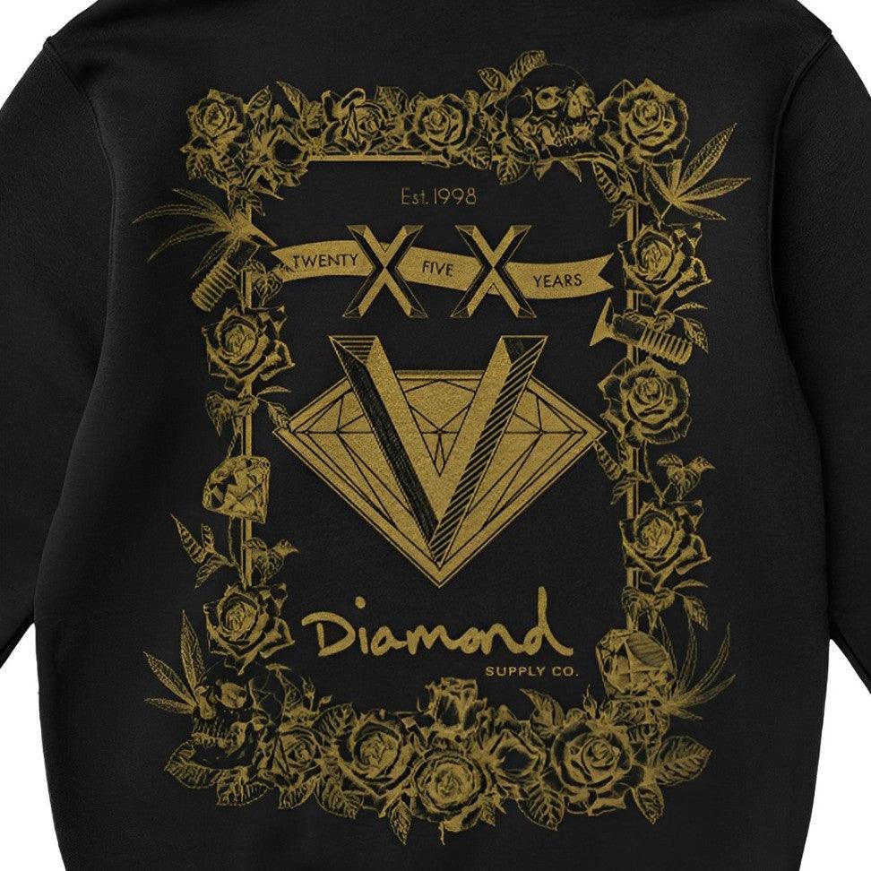 Moletom Diamond - 25 Years Hoodie - Black/Preto