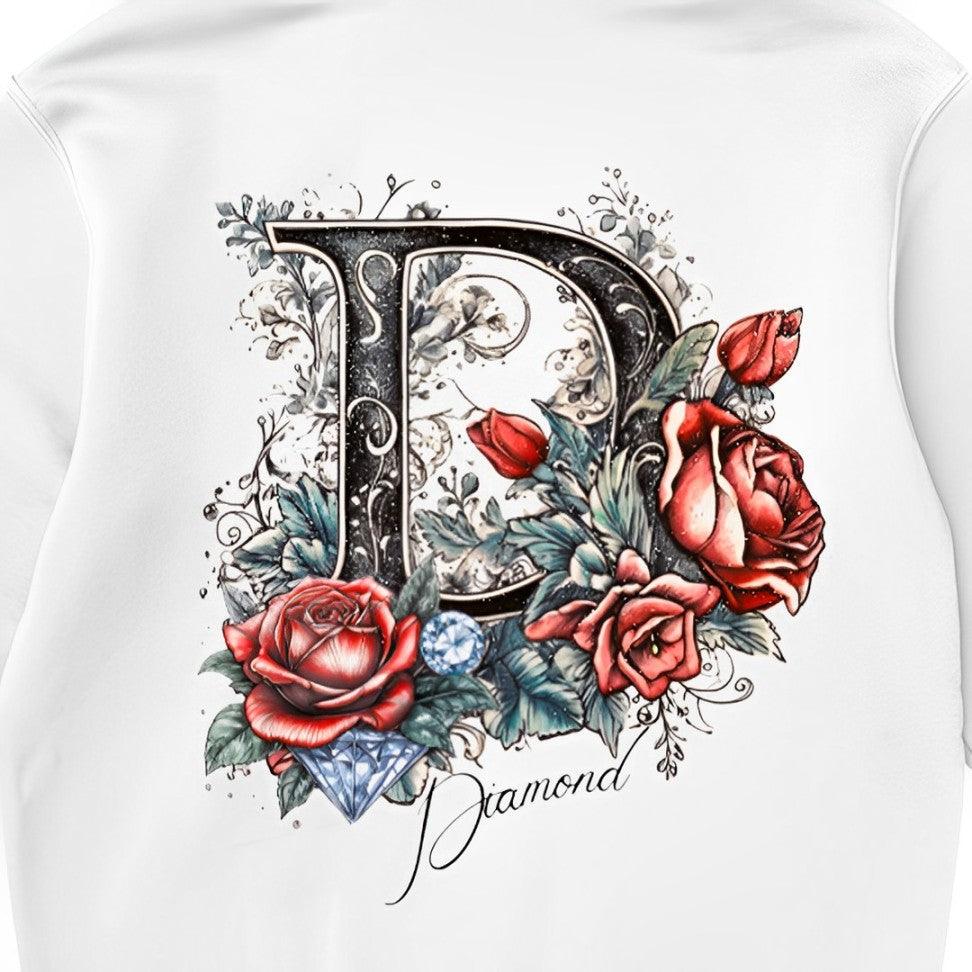 Moletom Diamond - D Roses Hoodie - White/Branco