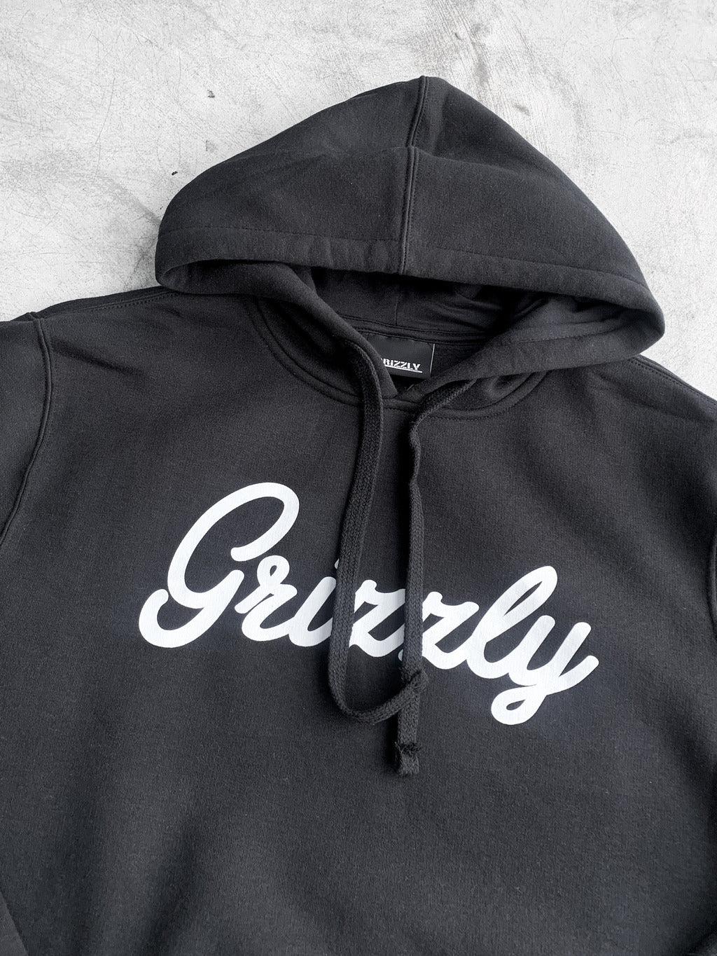 Moletom Grizzly - Script Logo Hoodie Black/Preto