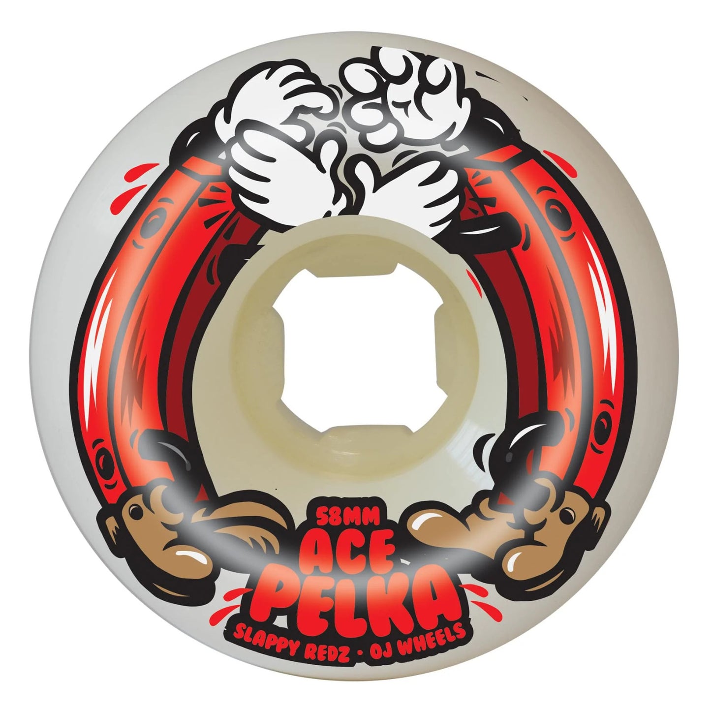 Roda OJ Elite Ace Pelka Slappy Redz Double DURO 101A/95A - 58mm