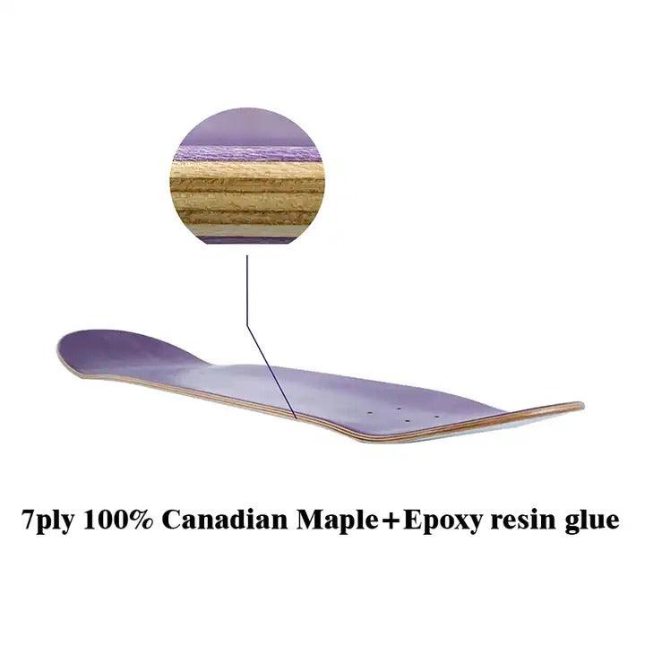 BOX 10 UNIDADES - Maple Canadense importado Resin-7 - Blank/ Puro (Lizo)