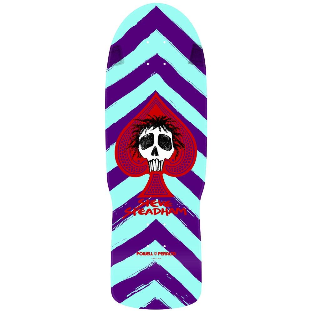 Shape importado Powell Peralta Steve Steadham Skull Purple/Aqua 10”