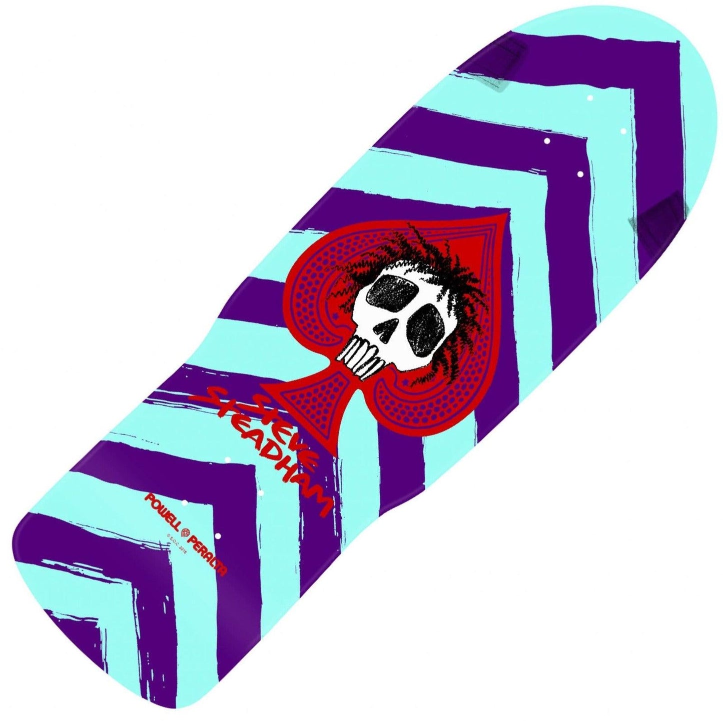 Shape importado Powell Peralta Steve Steadham Skull Purple/Aqua 10”