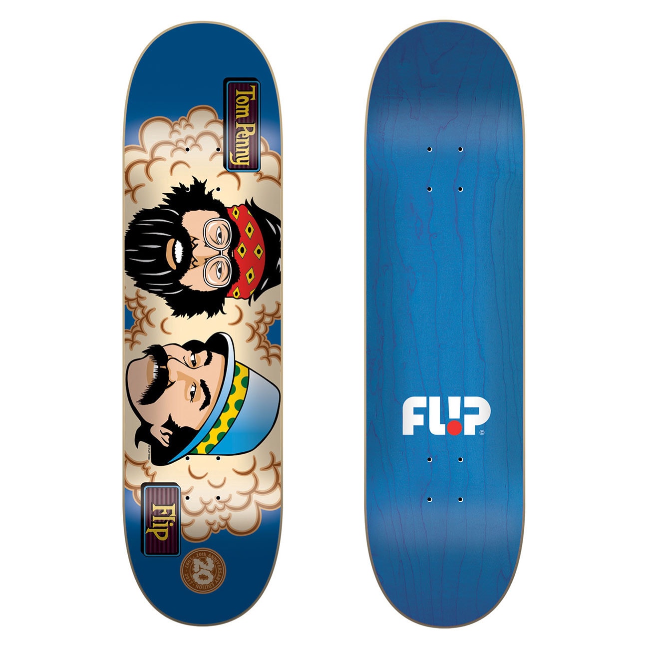 Shape FLIP Skateboards Tom Penny 20 Years" Blue