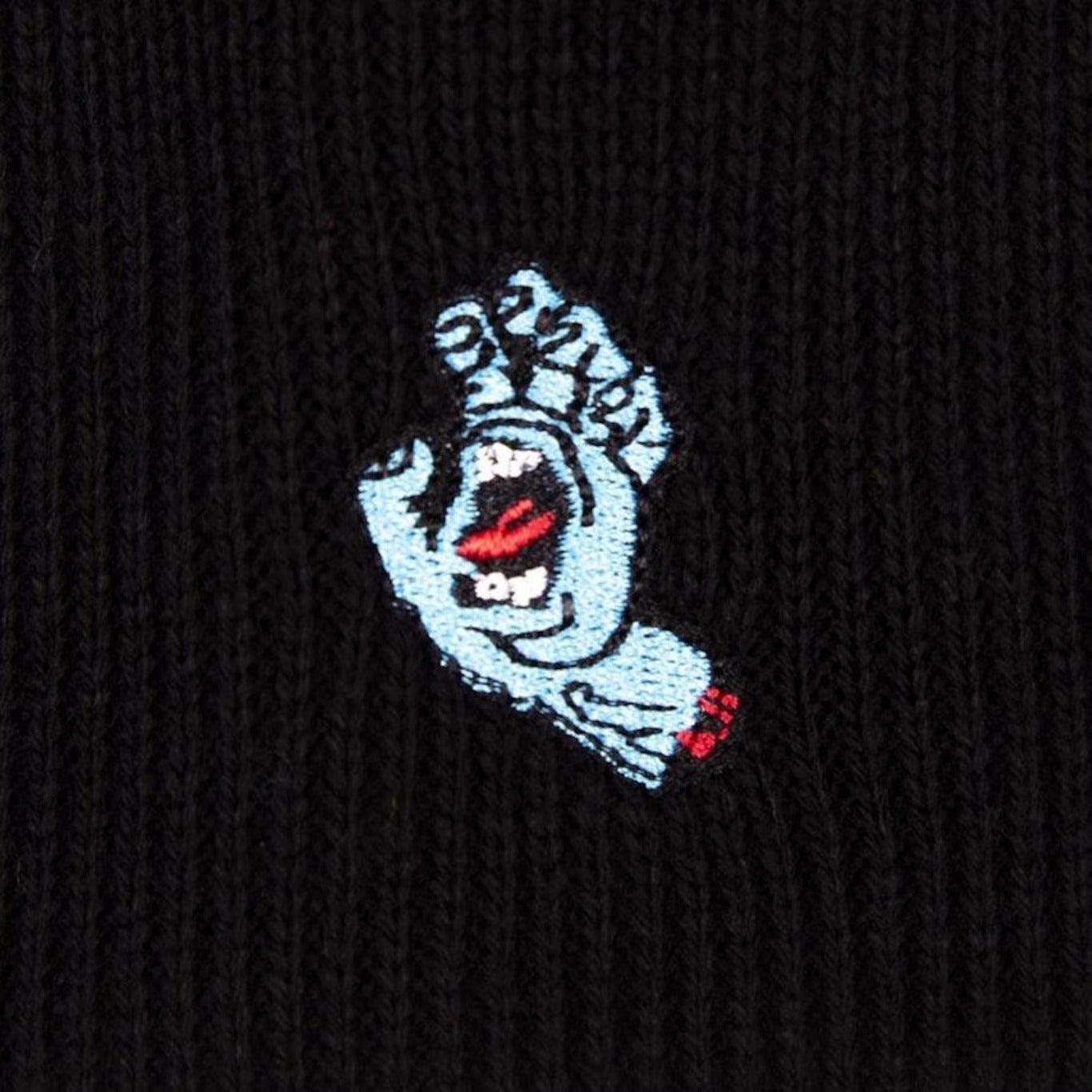 Touca Santa Cruz - Screaming hand logo - Black/Preto