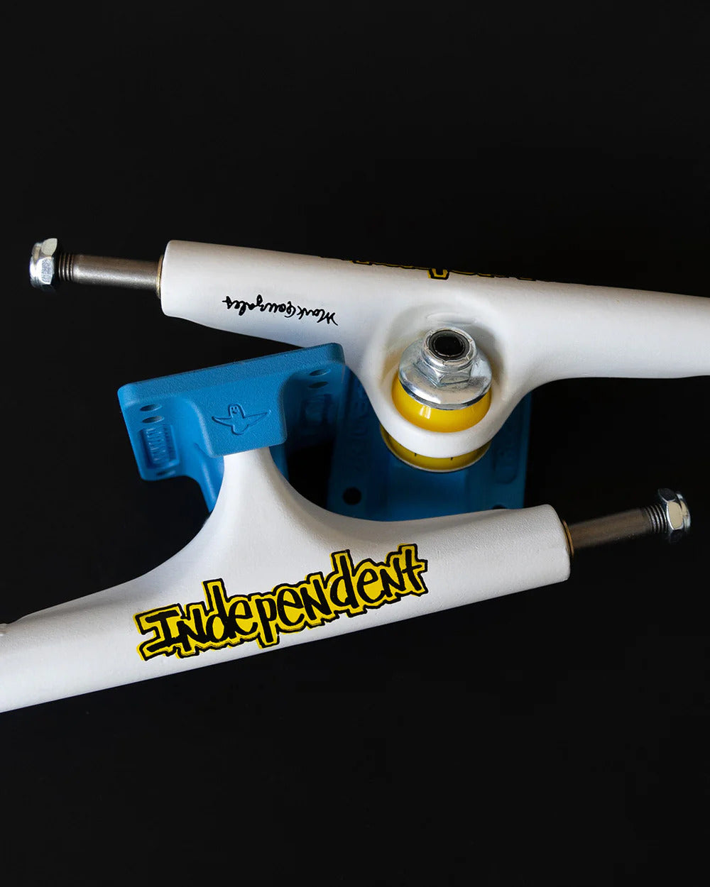 Trucks Independent 151 Stage 4 Pro Mark Gonzales Flat White Blue Standard - PRE VENDA