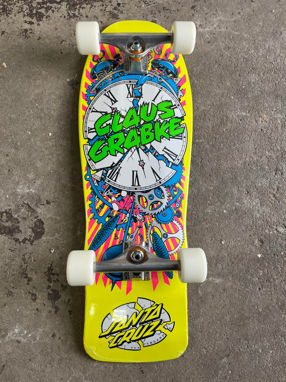 SHAPE SANTA CRUZ GRABKE EXPLODING CLOCK REISSUE 10.04" x 29.83"