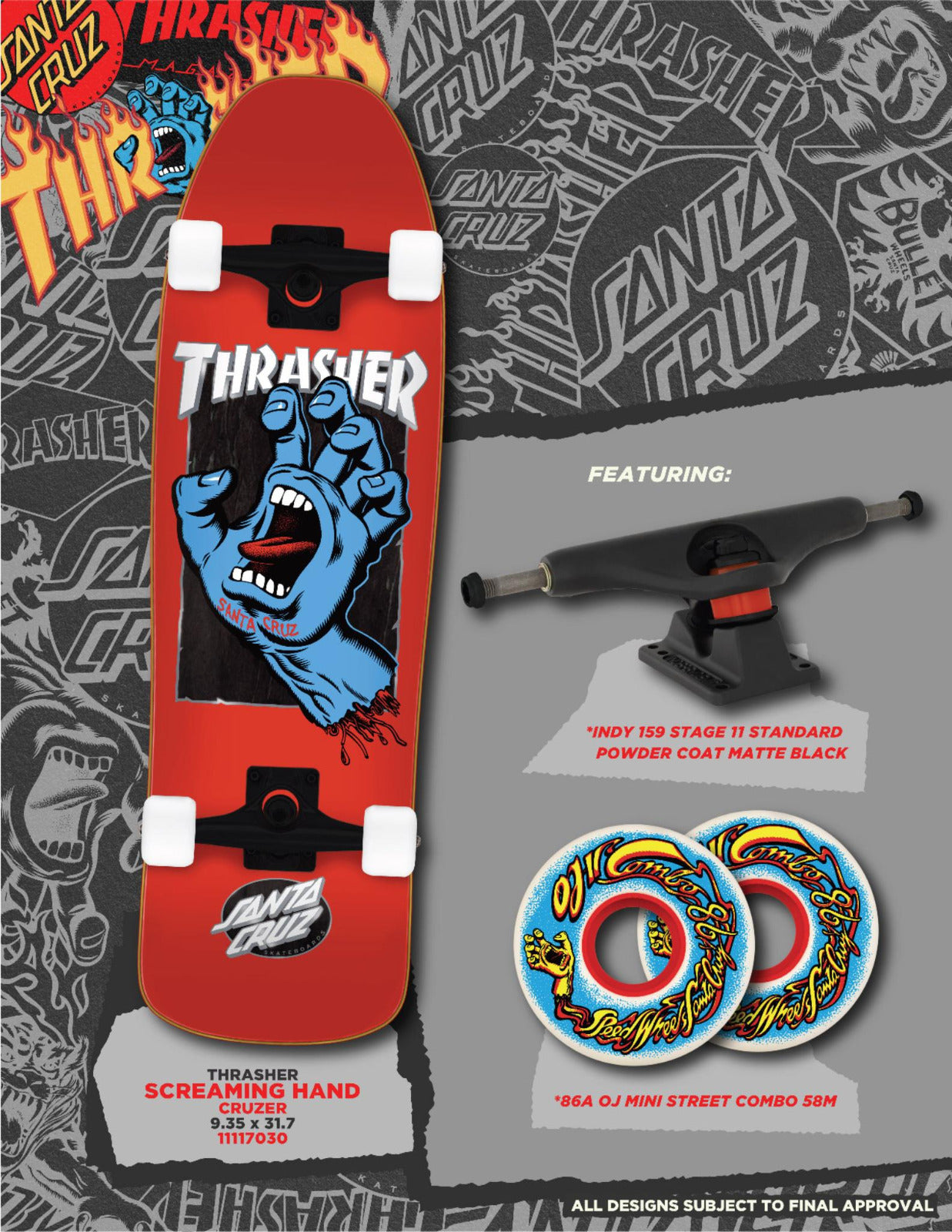 Cruiser Completo SANTA CRUZ THRASHER SCREAMING HAND