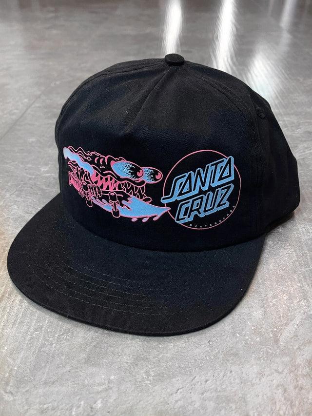 Boné Santa Cruz Snapbkack Slasher Flip - Black/Preto - Dreamin Shop BR