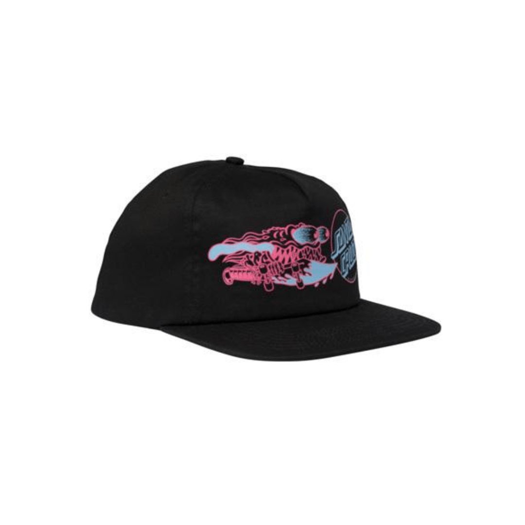 Boné Santa Cruz Snapbkack Slasher Flip - Black/Preto - Dreamin Shop BR
