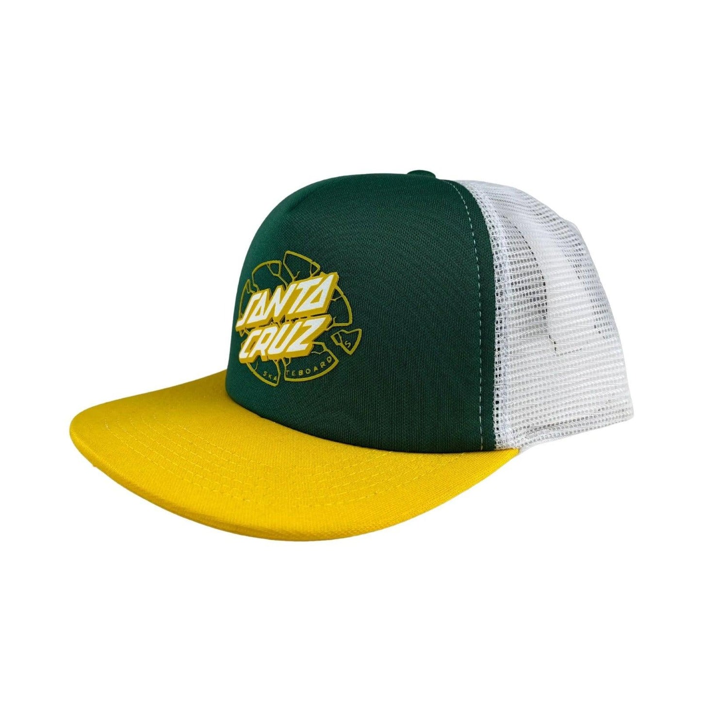 Boné Santa Cruz Trucker Broken Dot - Green/verde - Dreamin Shop BR