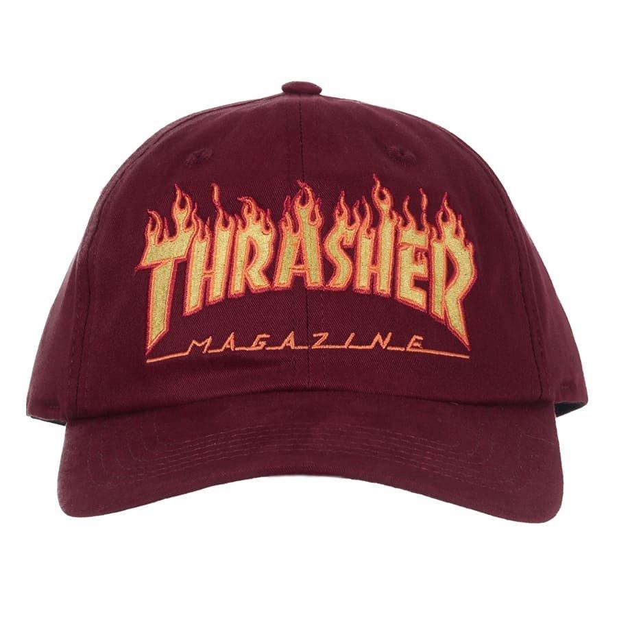 Boné Thrasher Dad Hat Flame Logo Bordo - Dreamin Shop BR