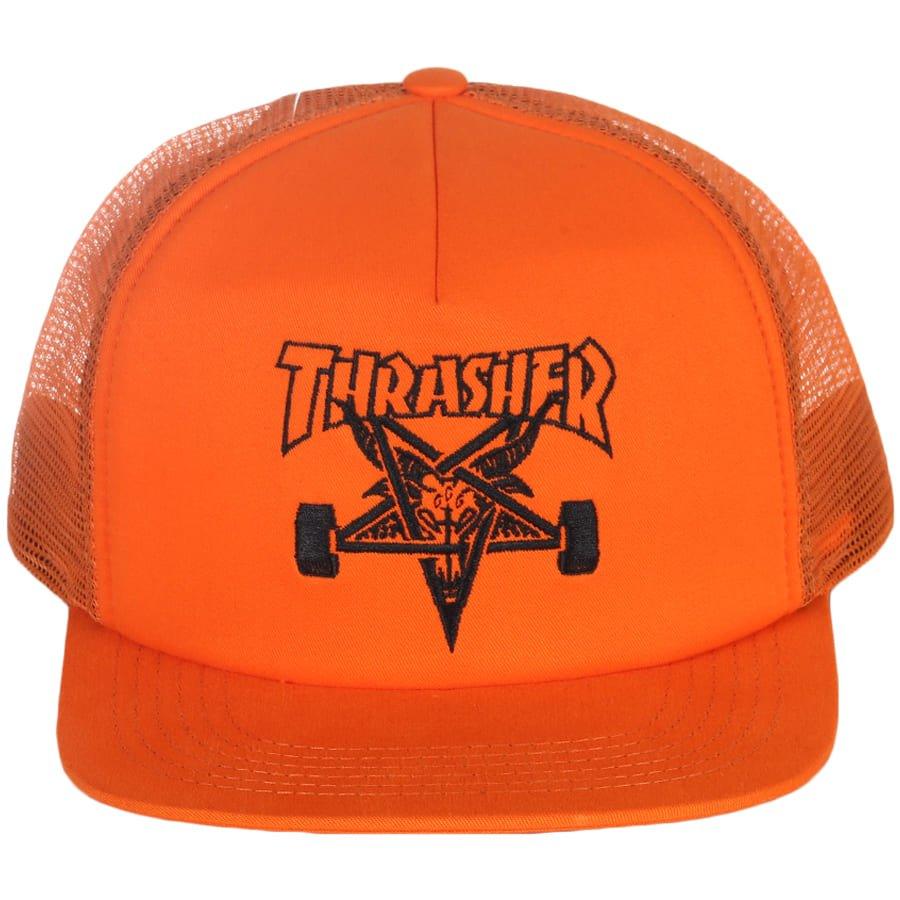 Boné Thrasher Trucker RTB Skate Goat Mesh - Laranja - Dreamin Shop BR
