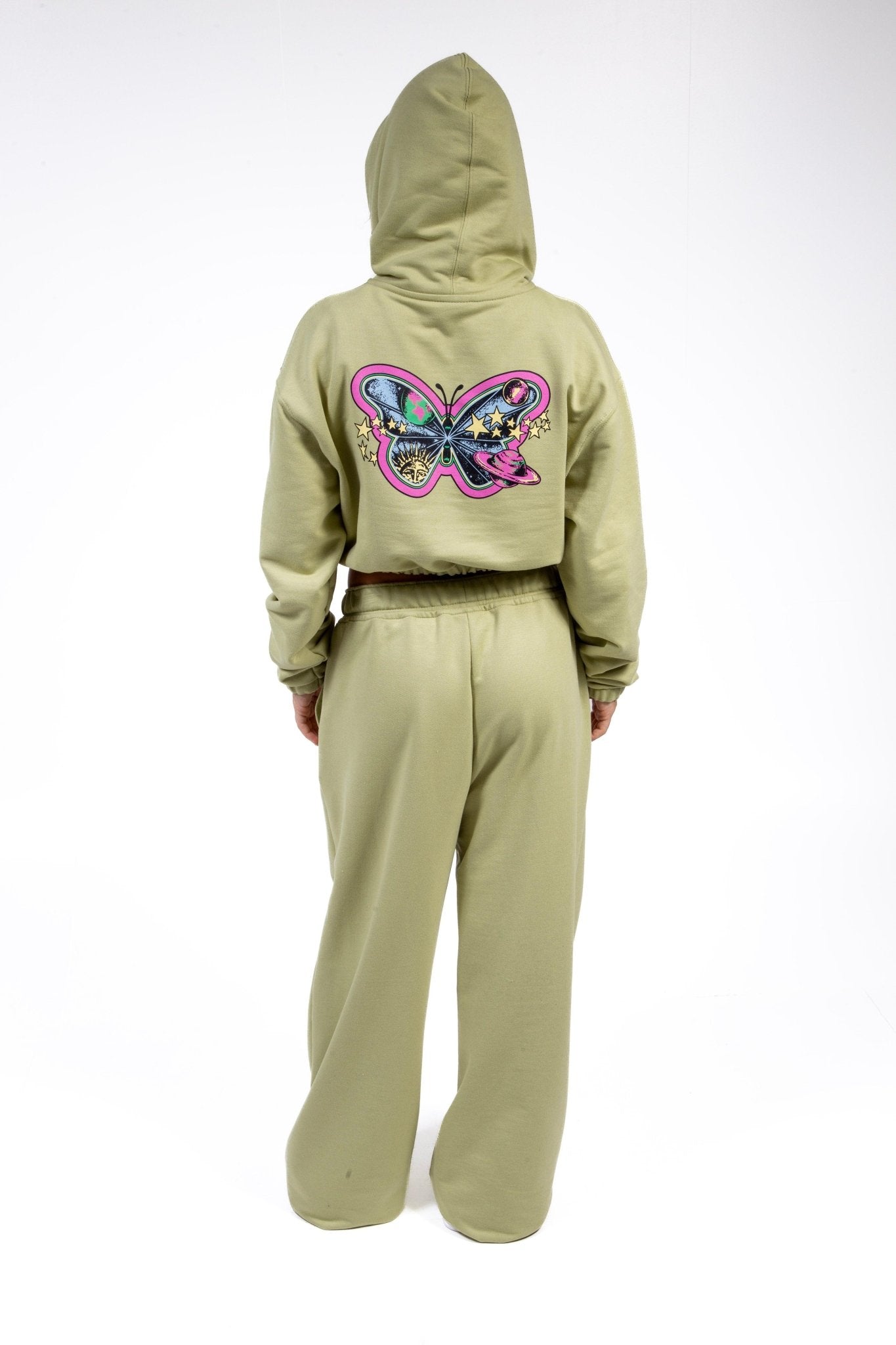 Calça de Moletom Feminino Santa Cruz - Galatic Wood - Verde Claro - Dreamin Shop BR