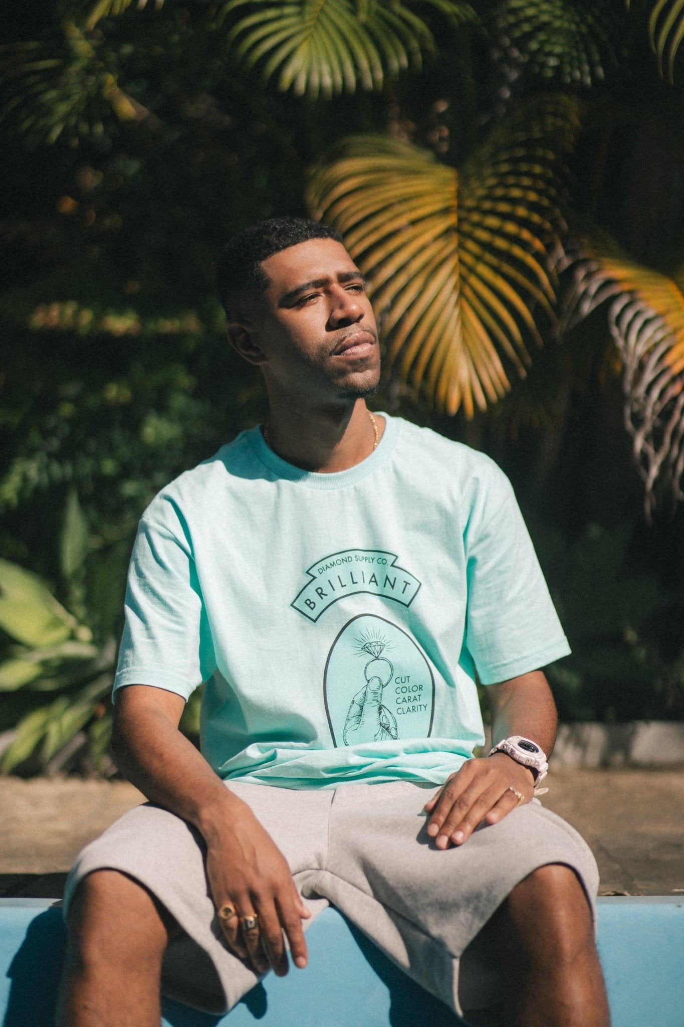 Camiseta Diamond Supply - BRILLIANT RING TEE - Diamond Blue/Azul - Dreamin Shop BR