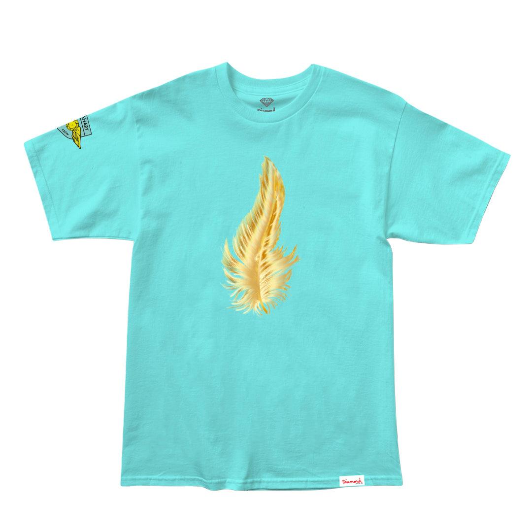 Camiseta Diamond Supply - OLEAF FLIGHT CREW TEE - Diamond Blue - Dreamin Shop BR