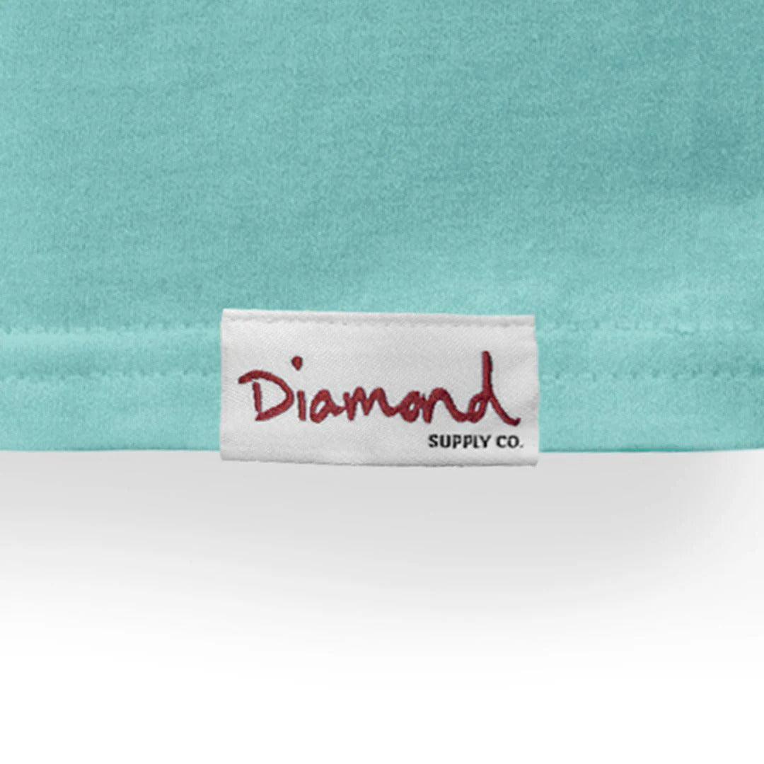 Camiseta Diamond Supply - OLEAF FLIGHT CREW TEE - Diamond Blue - Dreamin Shop BR