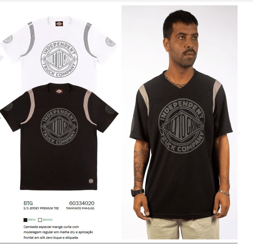 CAMISETA ESPECIAL INDEPENDENT BTG JERSEY - BRANCA - Dreamin Shop BR