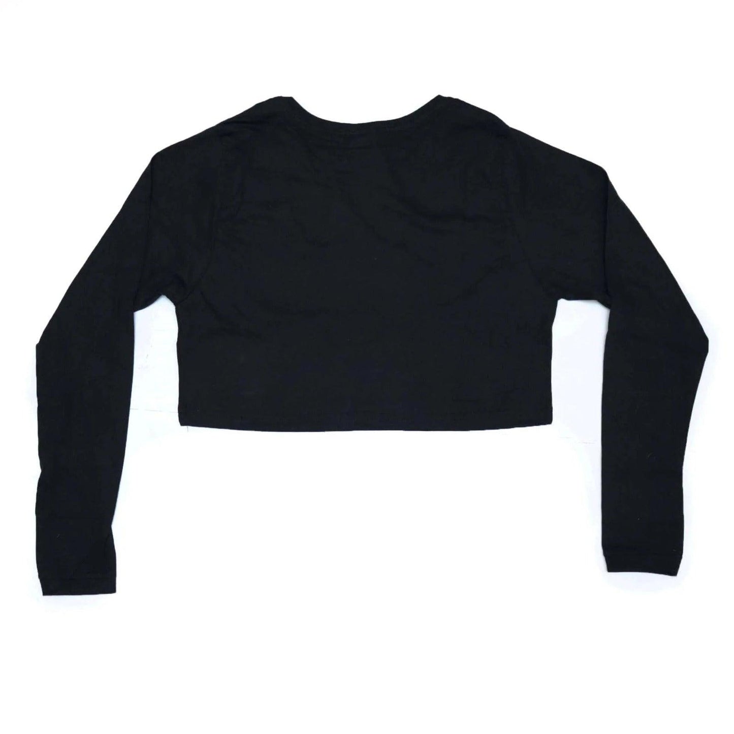 Camiseta Femininas Thrasher - Flame Logo Crop Manga longa - Black/Preto - Dreamin Shop BR
