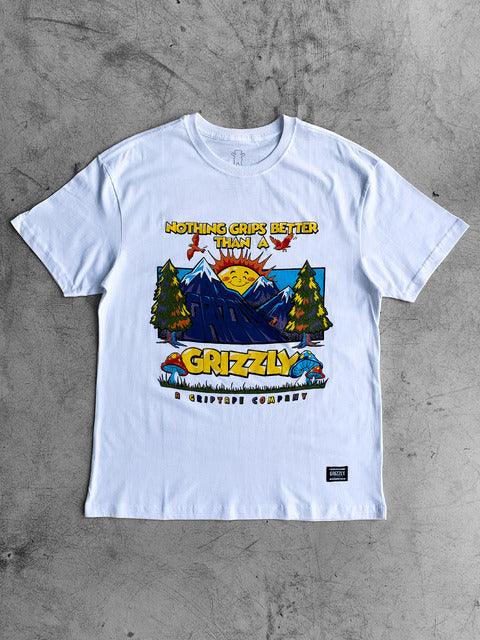 Camiseta Grizzly Sunshine SS TEE - White/Branco - Dreamin Shop BR