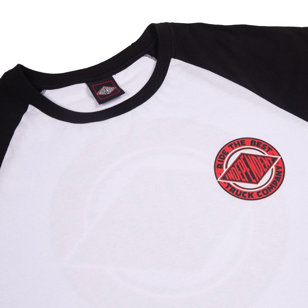 Camiseta Independent BTG Summit Raglan Especial BRANCO/PRETO - Dreamin Shop BR