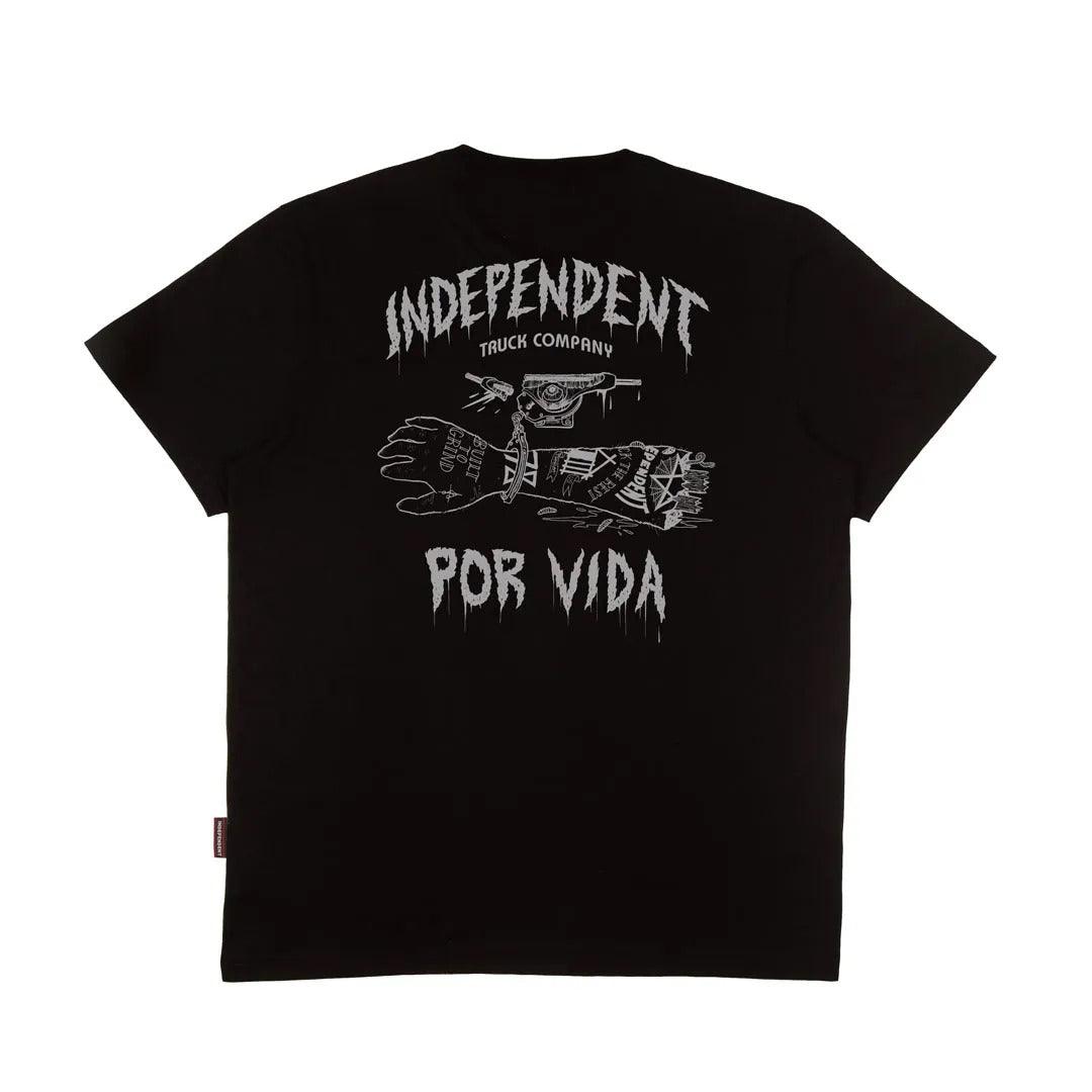 CAMISETA INDEPENDENT POR VIDA POCKET - PRETO (COM BOLSO) - Dreamin Shop BR