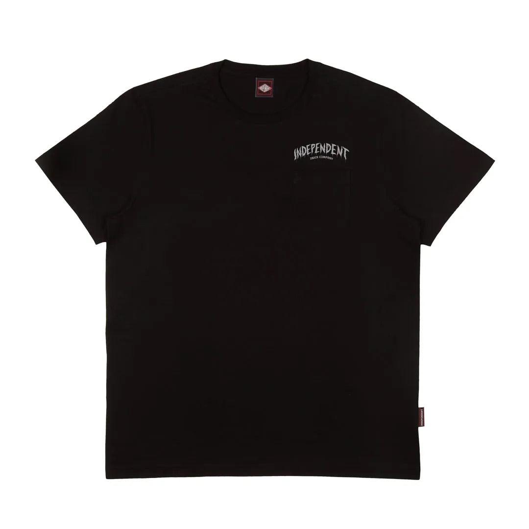 CAMISETA INDEPENDENT POR VIDA POCKET - PRETO (COM BOLSO) - Dreamin Shop BR