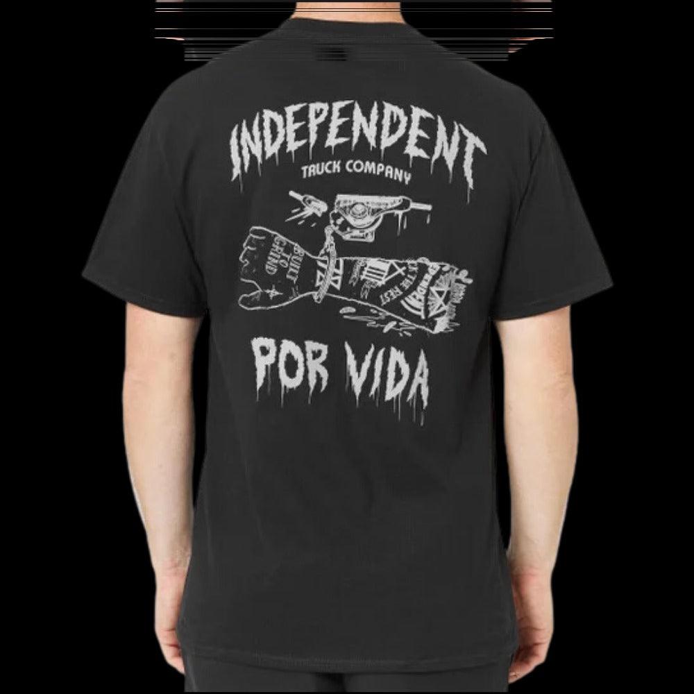 CAMISETA INDEPENDENT POR VIDA POCKET - PRETO (COM BOLSO) - Dreamin Shop BR