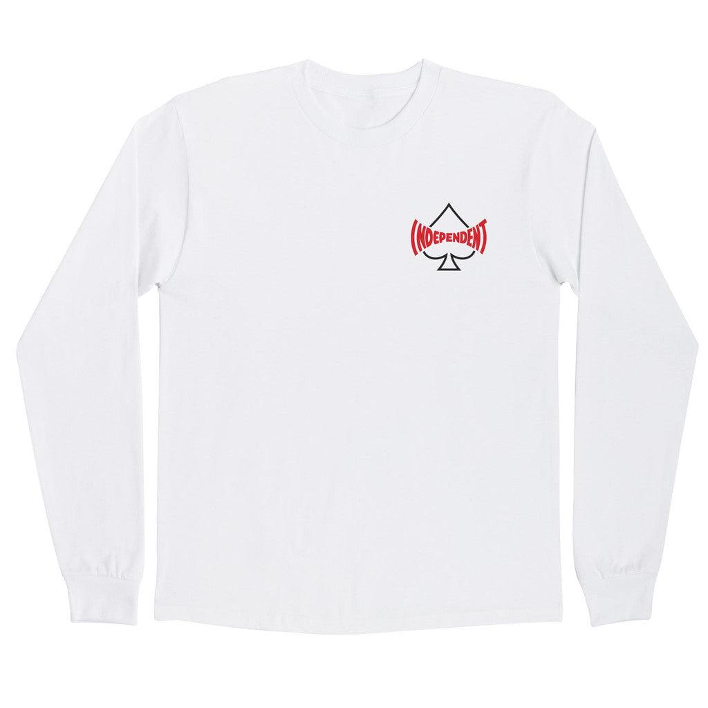 Camiseta Independent skate Manga Longa CANT BE BEAT 78 SS - White/Branca - Dreamin Shop BR