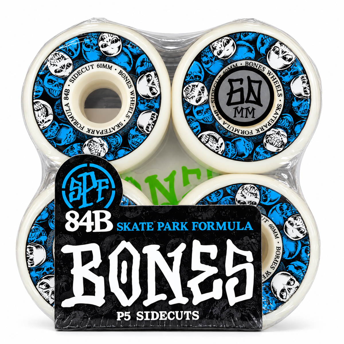 Roda Bones Wheels SPF P5 Sidecuts 60mm 84B Blue