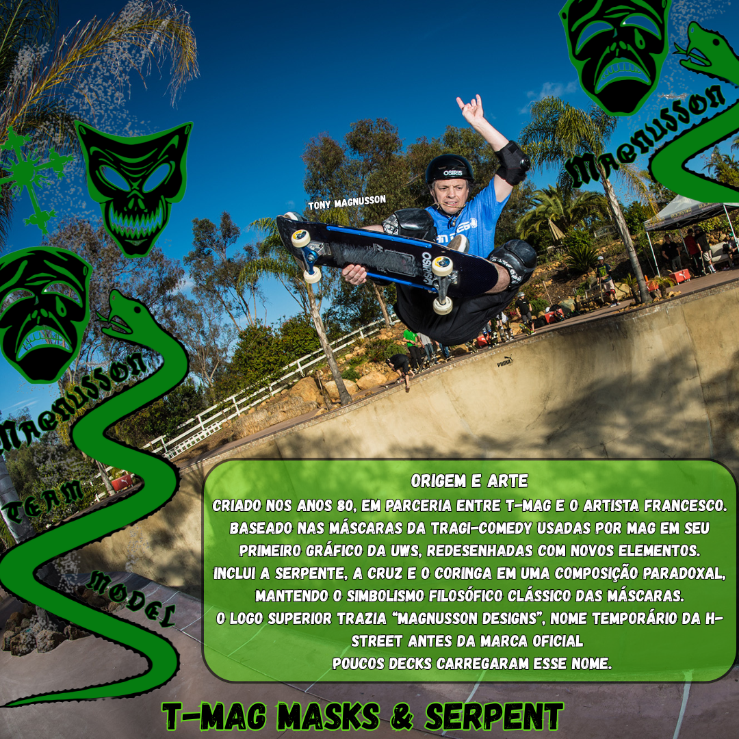 Shape importado H-Street Serpent & Mask Tony Mag 8.50"