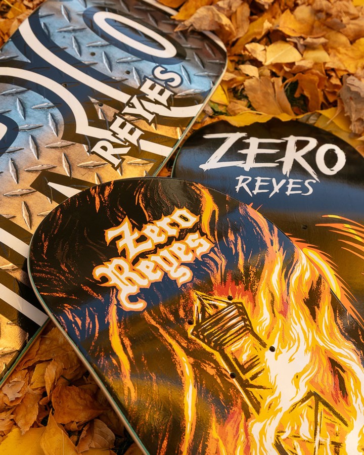 SHAPE MAPLE Zero Skateboards Reyes – There Will Be Blood 8.37" ( detalhes em alto relevo )