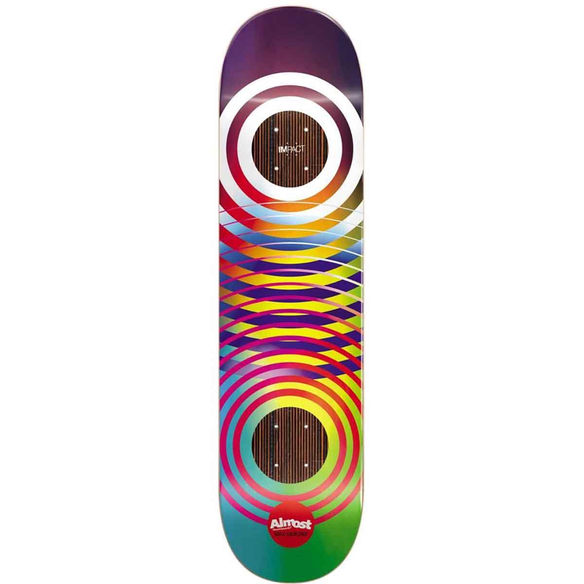 Shape Maple Almost Skateboard MAX Gradient Rings Impact 8.0