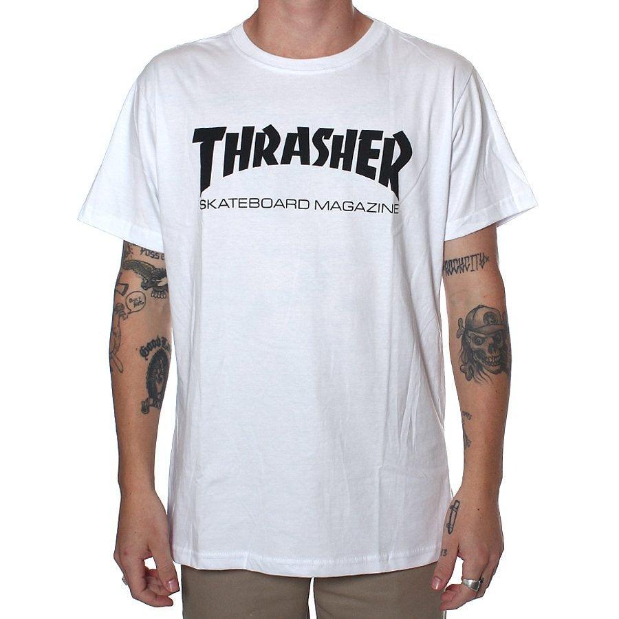 Camiseta Thrasher Magazine Skate Mag Branco