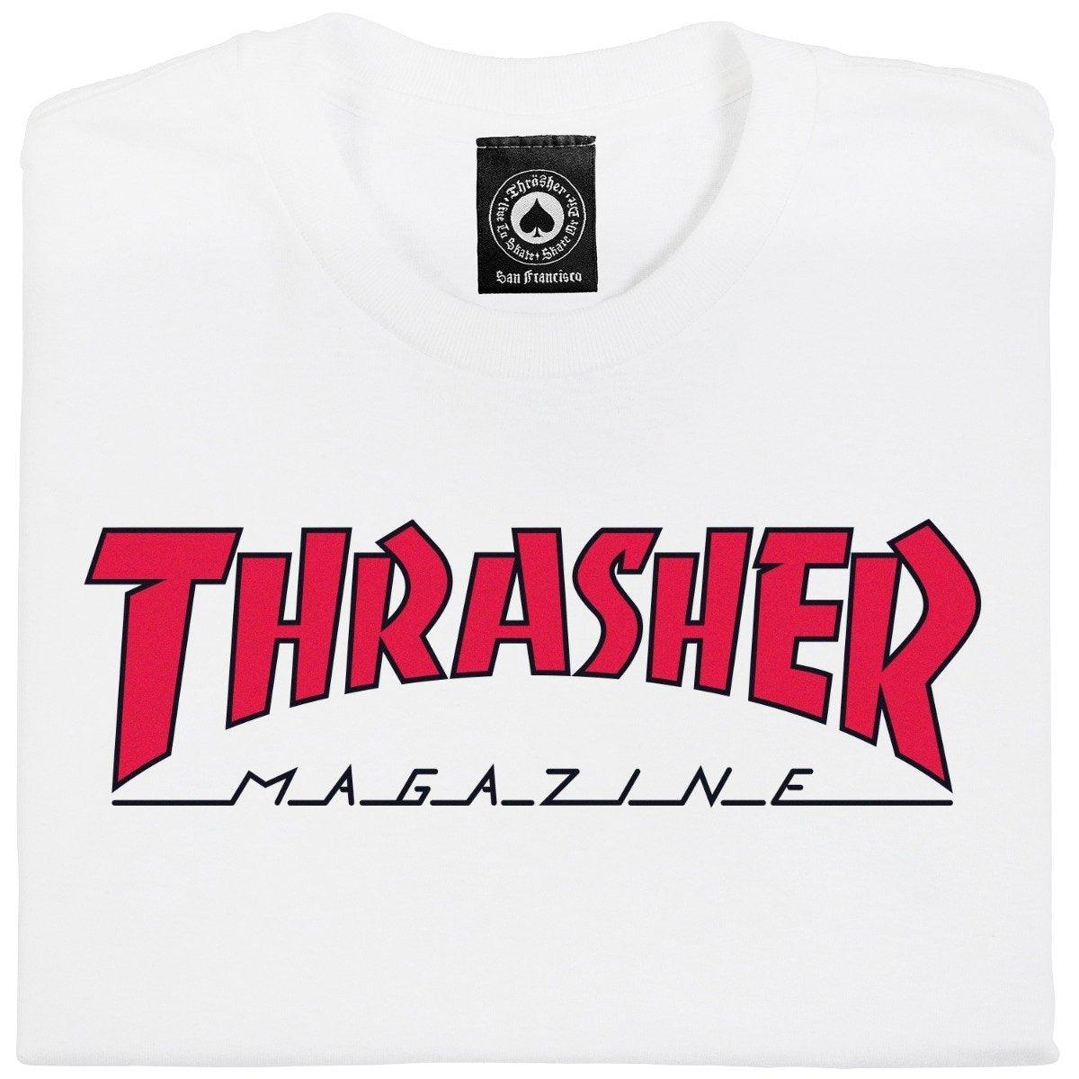 Camiseta Thrasher magazine Outlined white