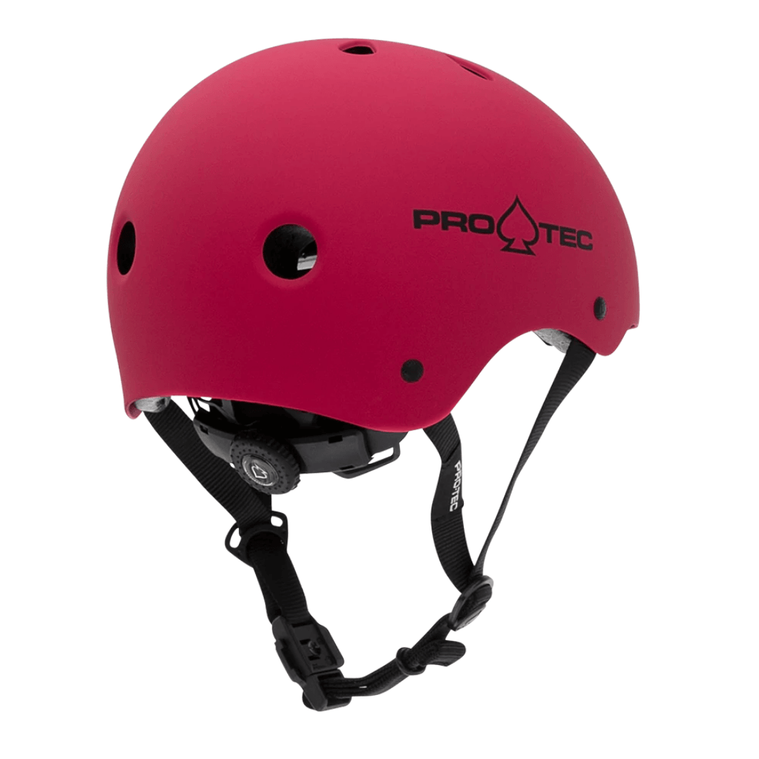 Capacete PROTEC JR. Classic Fit - Matte Certifed Rose Red