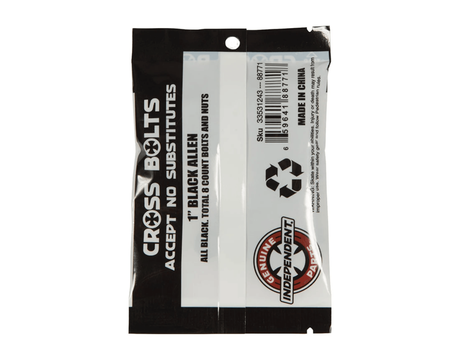 Parafuso Independent Allen Hardware 1"Black