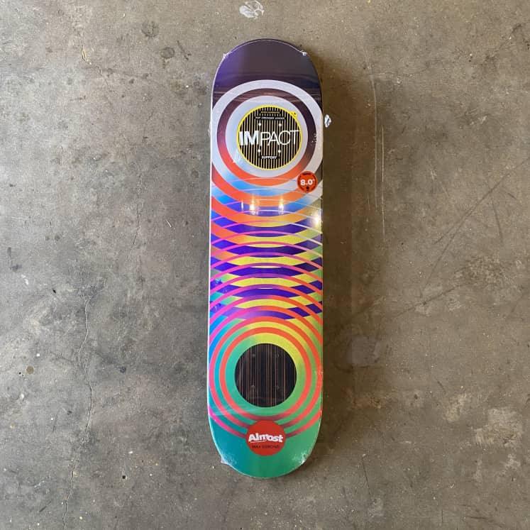Shape Maple Almost Skateboard MAX Gradient Rings Impact 8.0