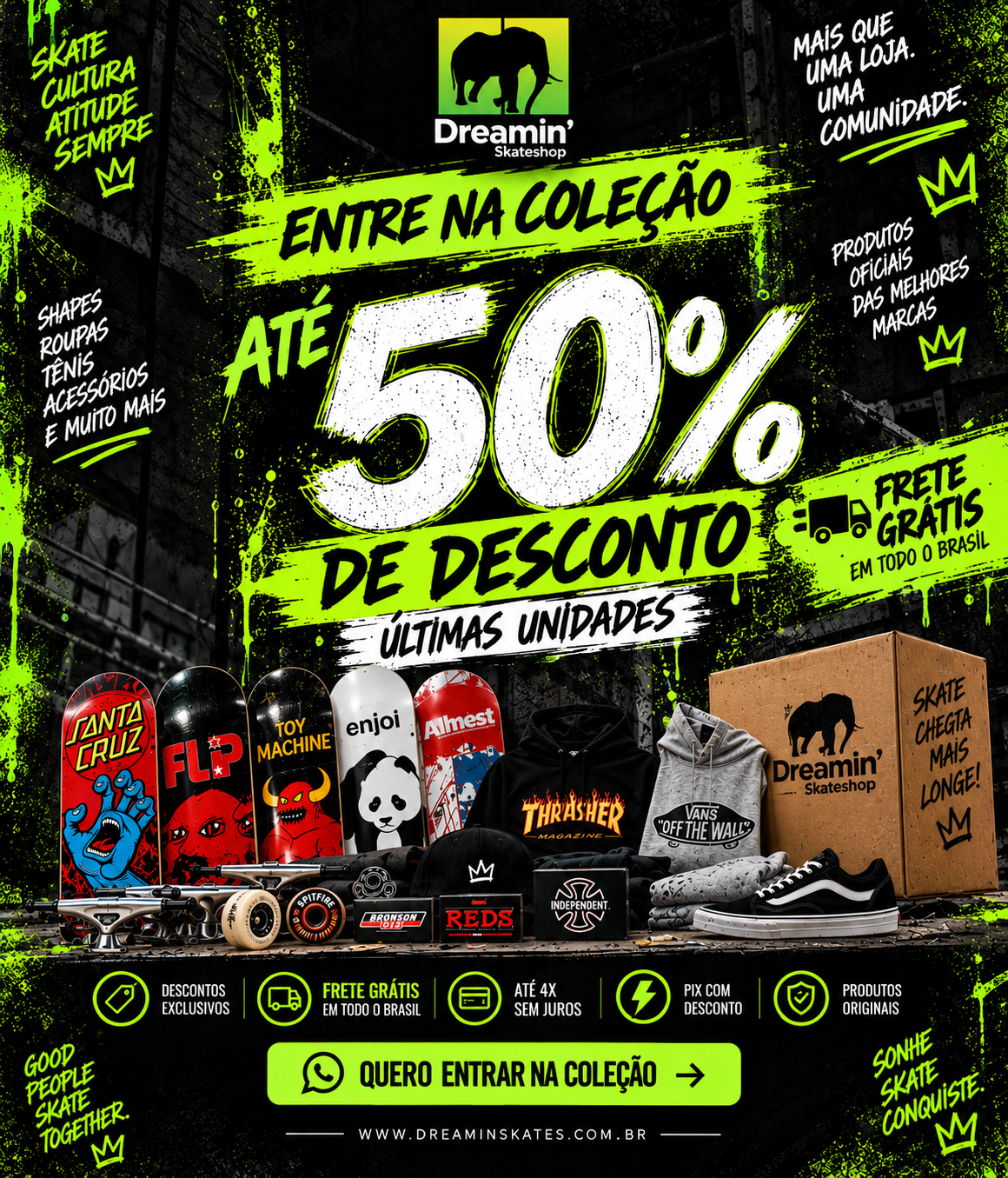 ULTIMAS UNIDADES COM ATÉ 50% DE DESCONTO