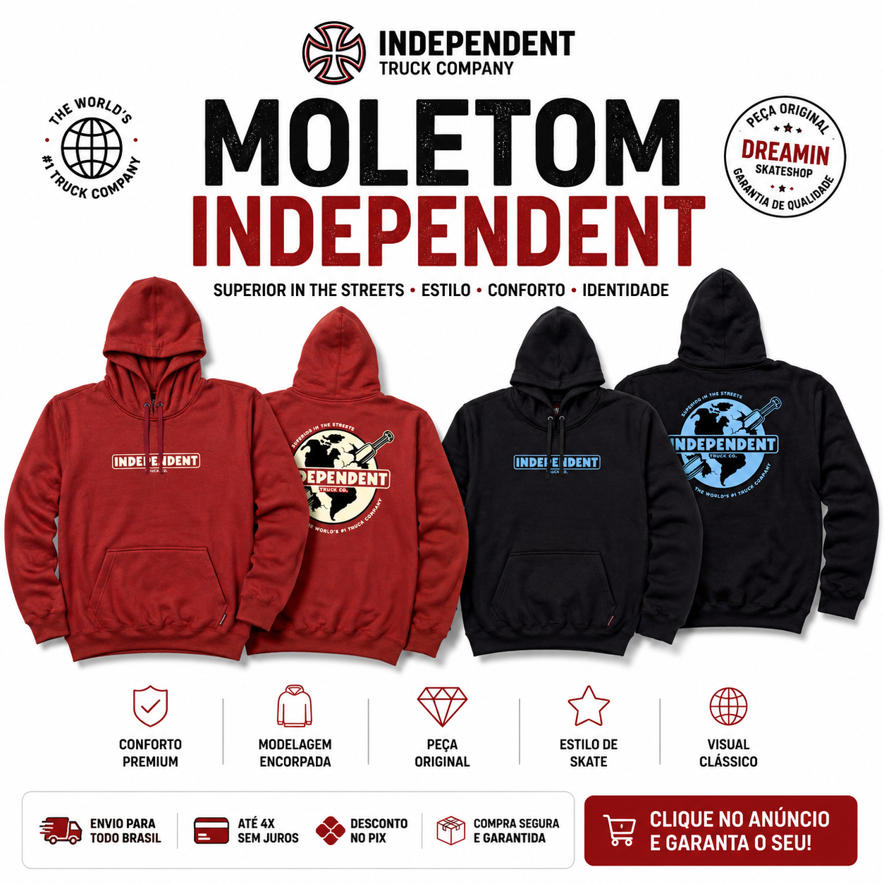 COLEÇÃO DE BLUSAS E MOLETONS