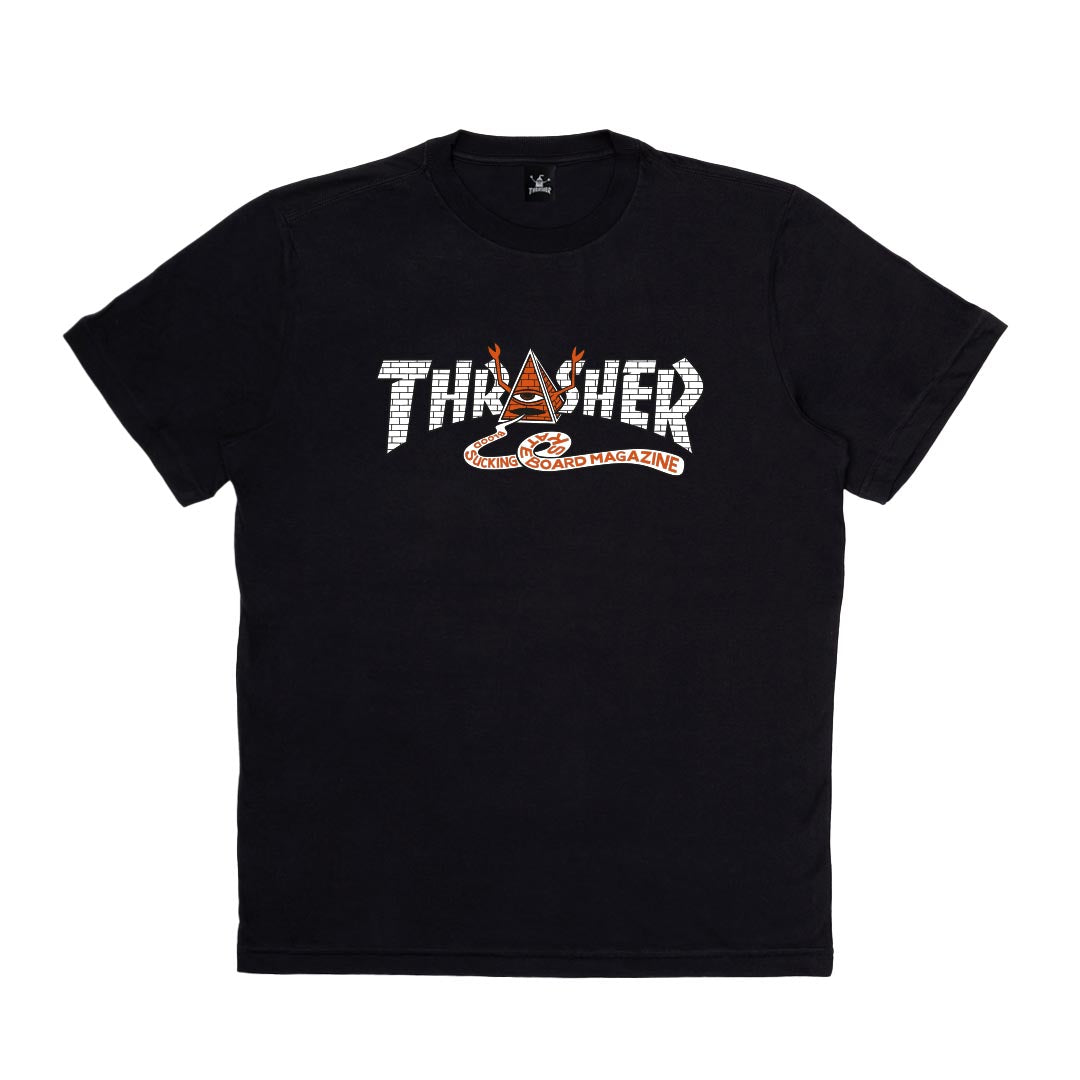 Camiseta Thrasher  TOY MACHINE PYRAMID - Black/preto