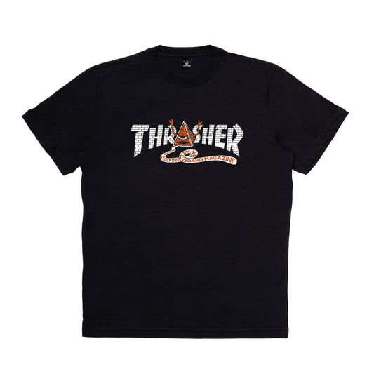Camiseta Thrasher  TOY MACHINE PYRAMID - Black/preto