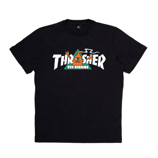 Camiseta Thrasher  TOY MACHINE VORTEX - Black/preto