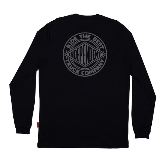 Camiseta Independent MANGA LONGA - CLIPPER BLACK/PRETO