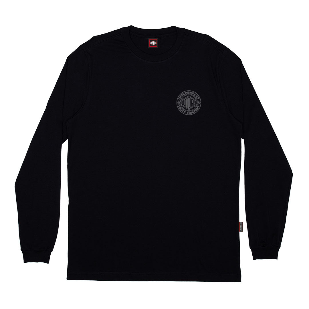 Camiseta Independent MANGA LONGA - CLIPPER BLACK/PRETO