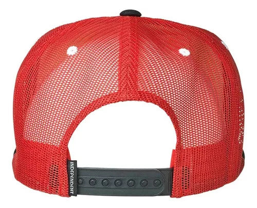 Boné Independent Trucks Hat Snapback Span Mesh - White/Red