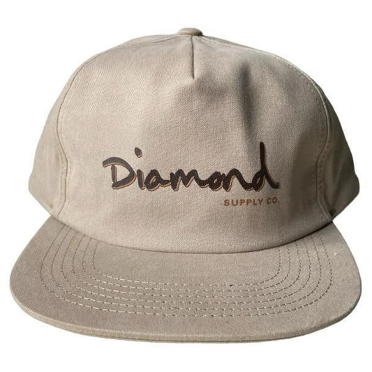 Boné Diamond  OUTLINE STRAPBACK - Sand/Bege