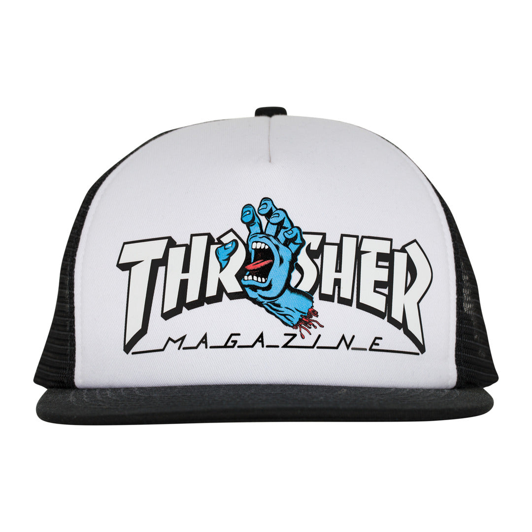 Boné Screaming Logo Trucker Collab Santa Cruz x Thrasher