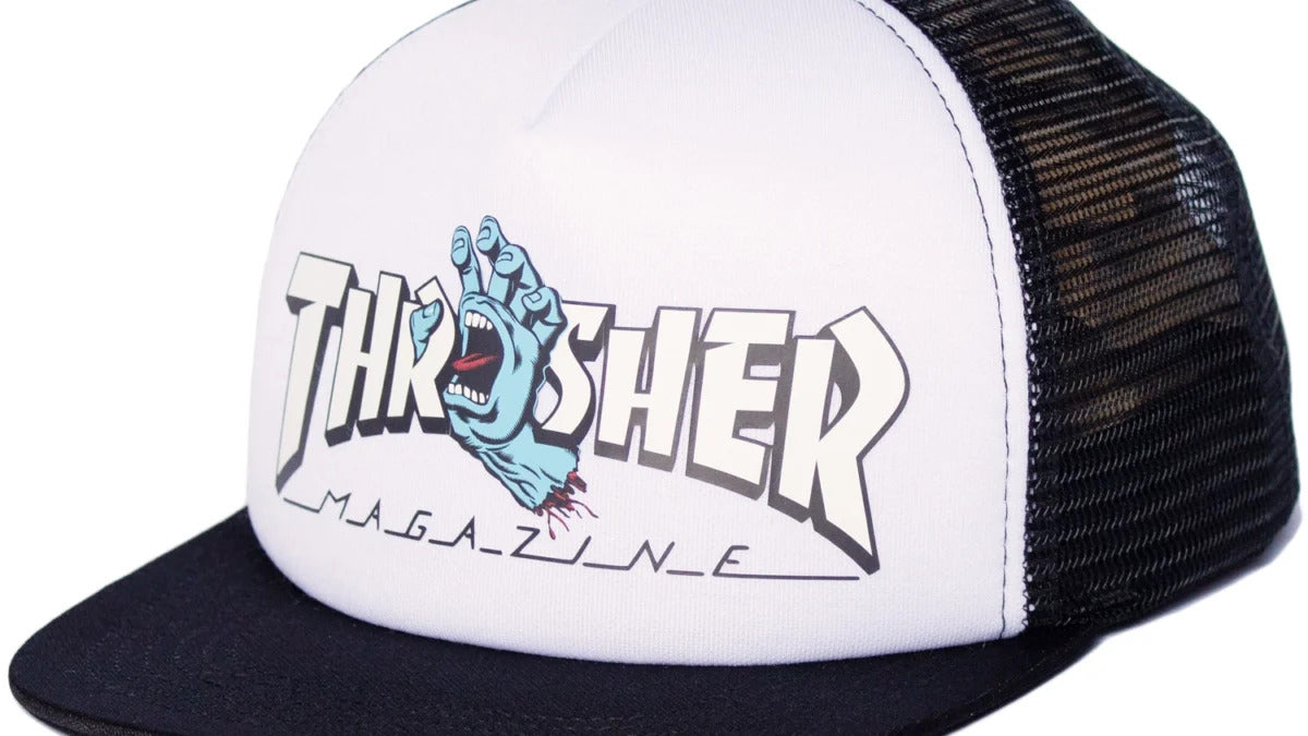 Boné Screaming Logo Trucker Collab Santa Cruz x Thrasher